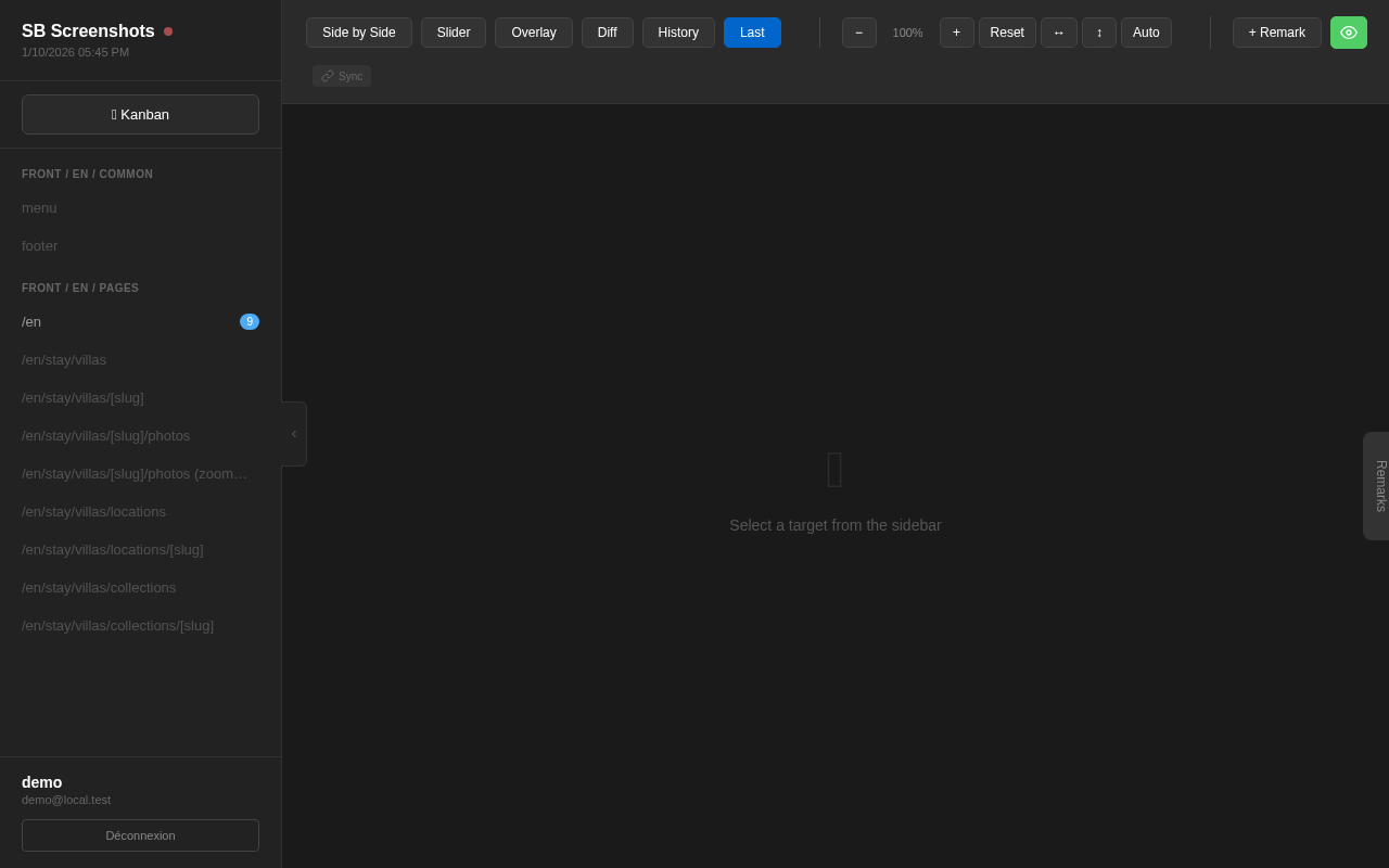 Sidebar ancien