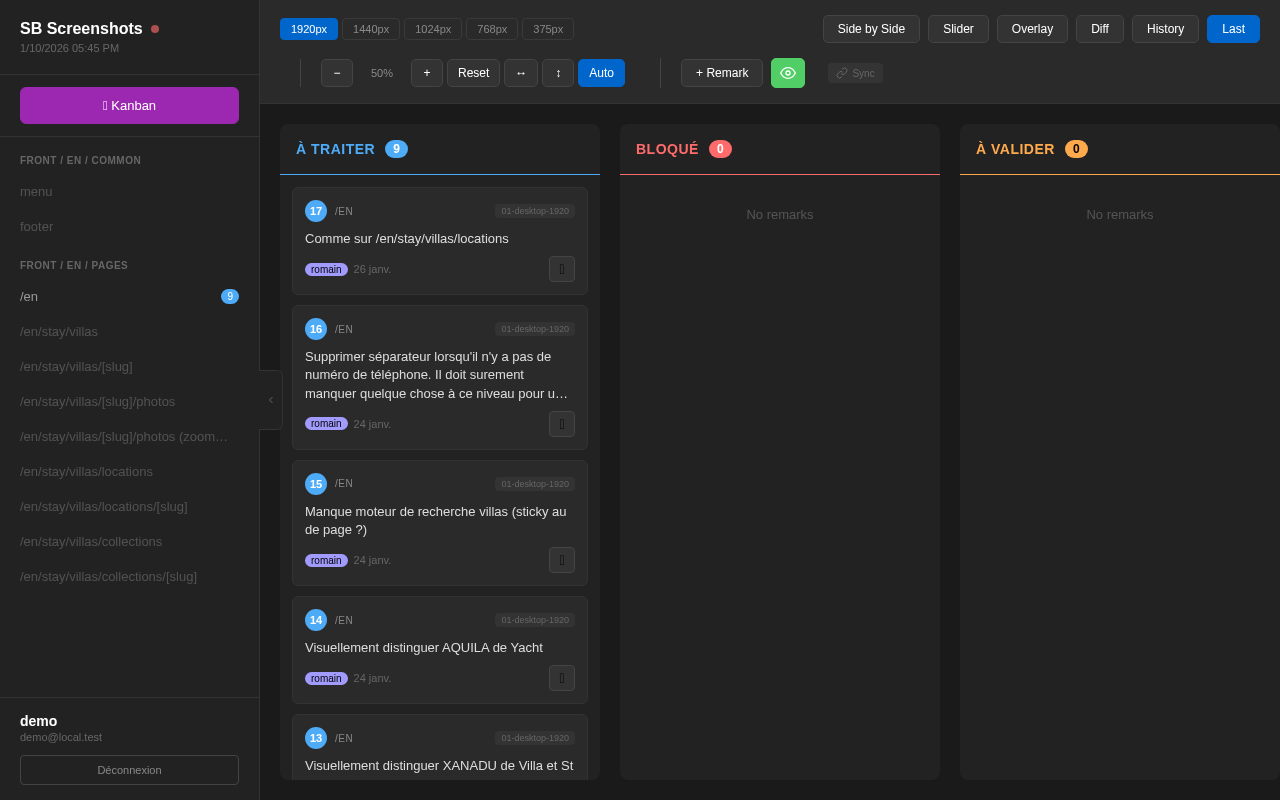 Popup kanban fermé ancien